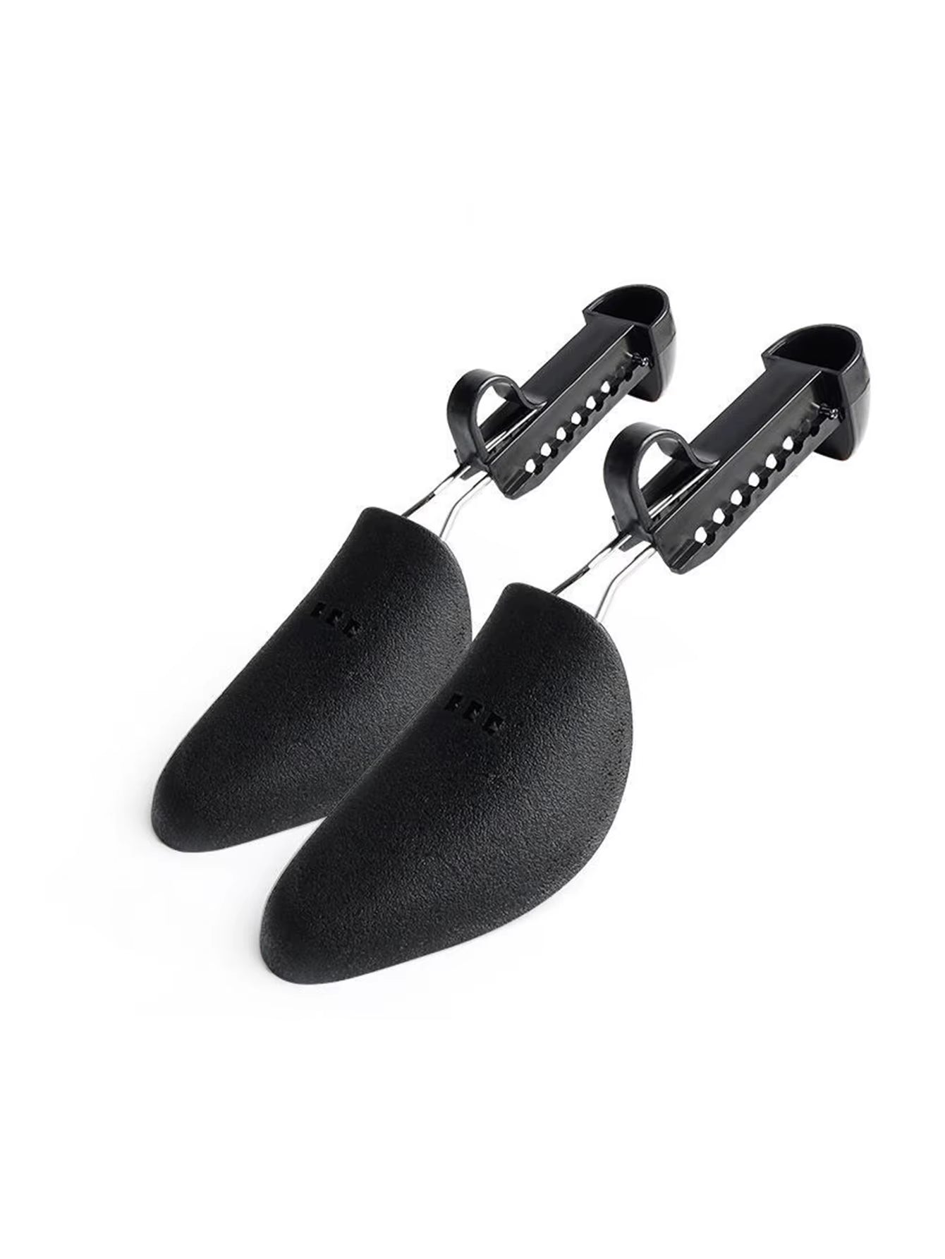 1Pair Unisex Black Adjustable Plastic Shoe Trees, Pu Leather Shoe Lasts, Sports Shoe Shapers, Shoe Stretchers, Shoe Covers.