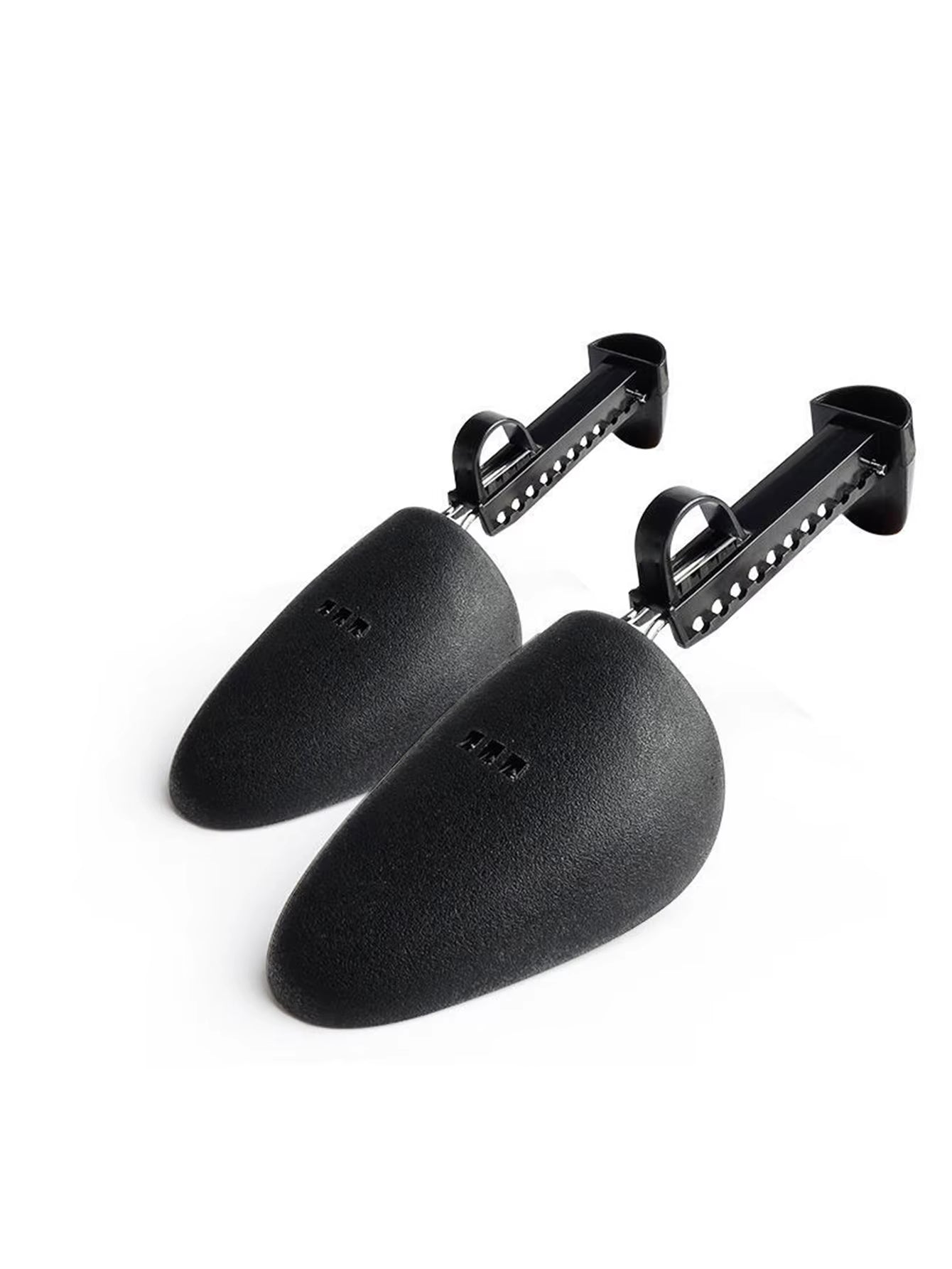 1Pair Unisex Black Adjustable Plastic Shoe Trees, Pu Leather Shoe Lasts, Sports Shoe Shapers, Shoe Stretchers, Shoe Covers.