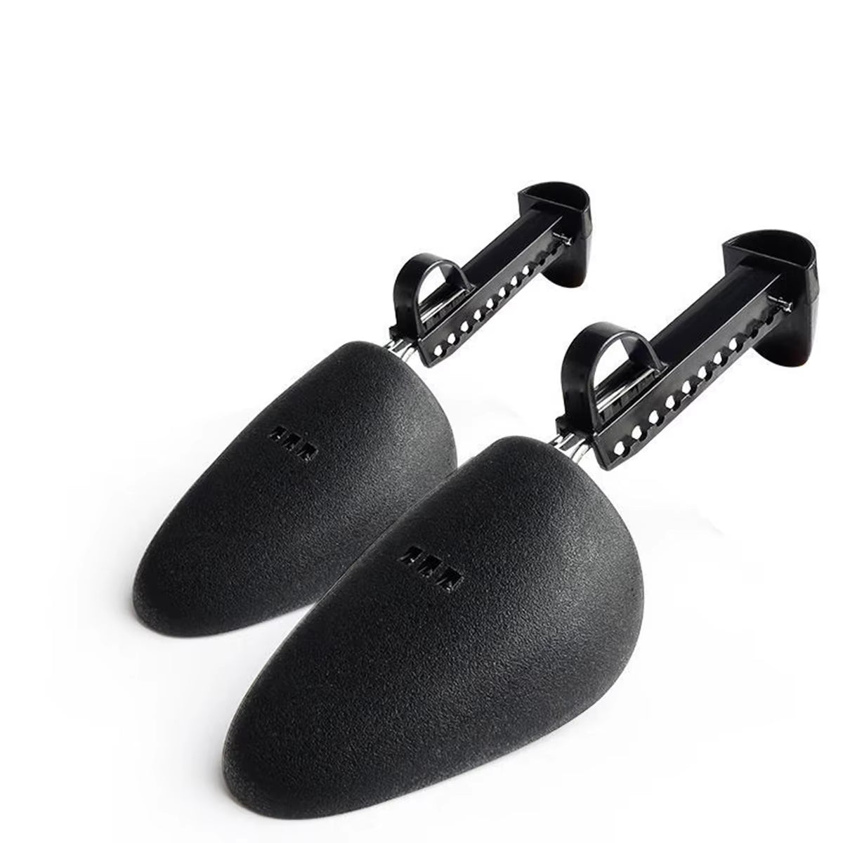 1Pair Unisex Black Adjustable Plastic Shoe Trees, Pu Leather Shoe Lasts, Sports Shoe Shapers, Shoe Stretchers, Shoe Covers.
